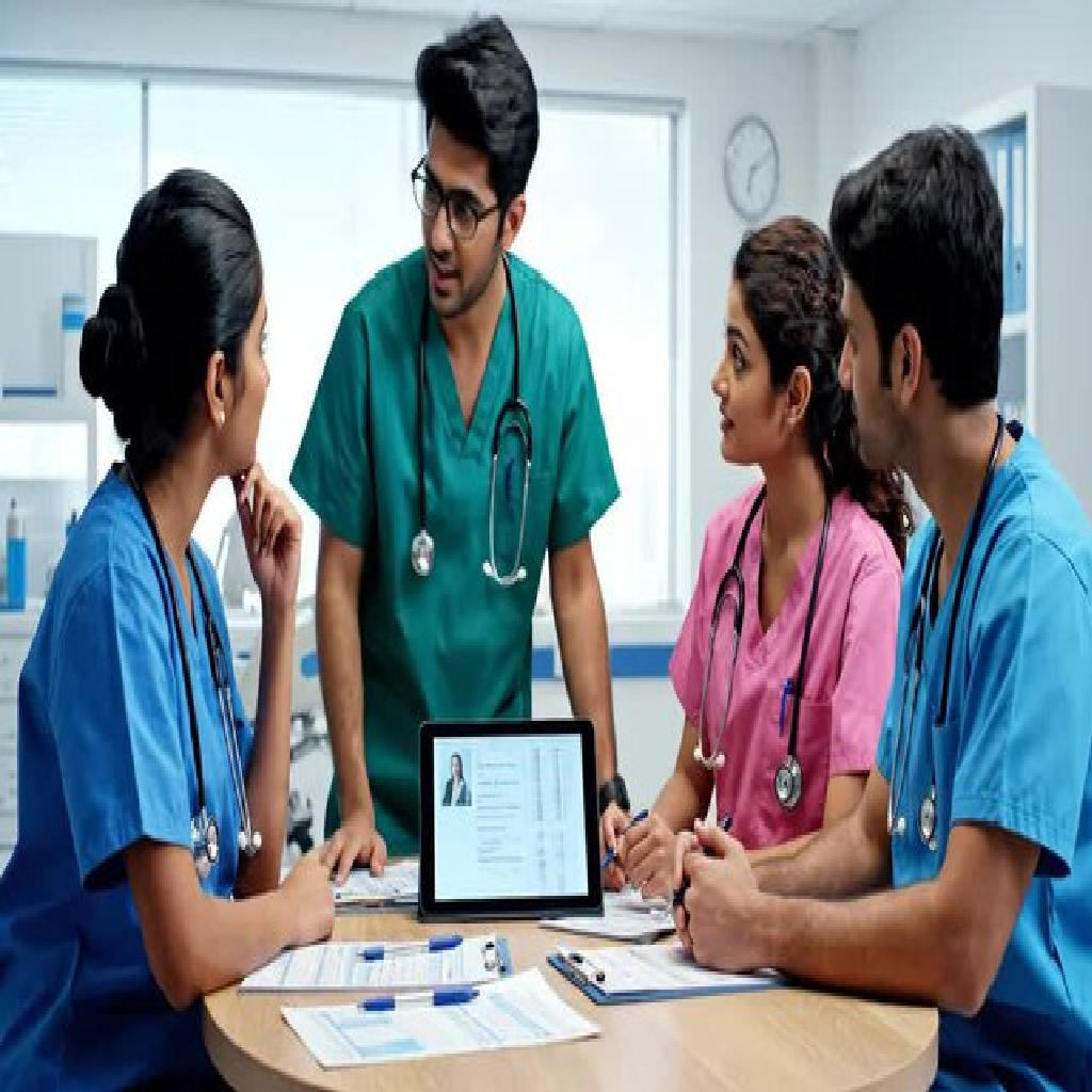 The medical team of Alite Hospital standing together